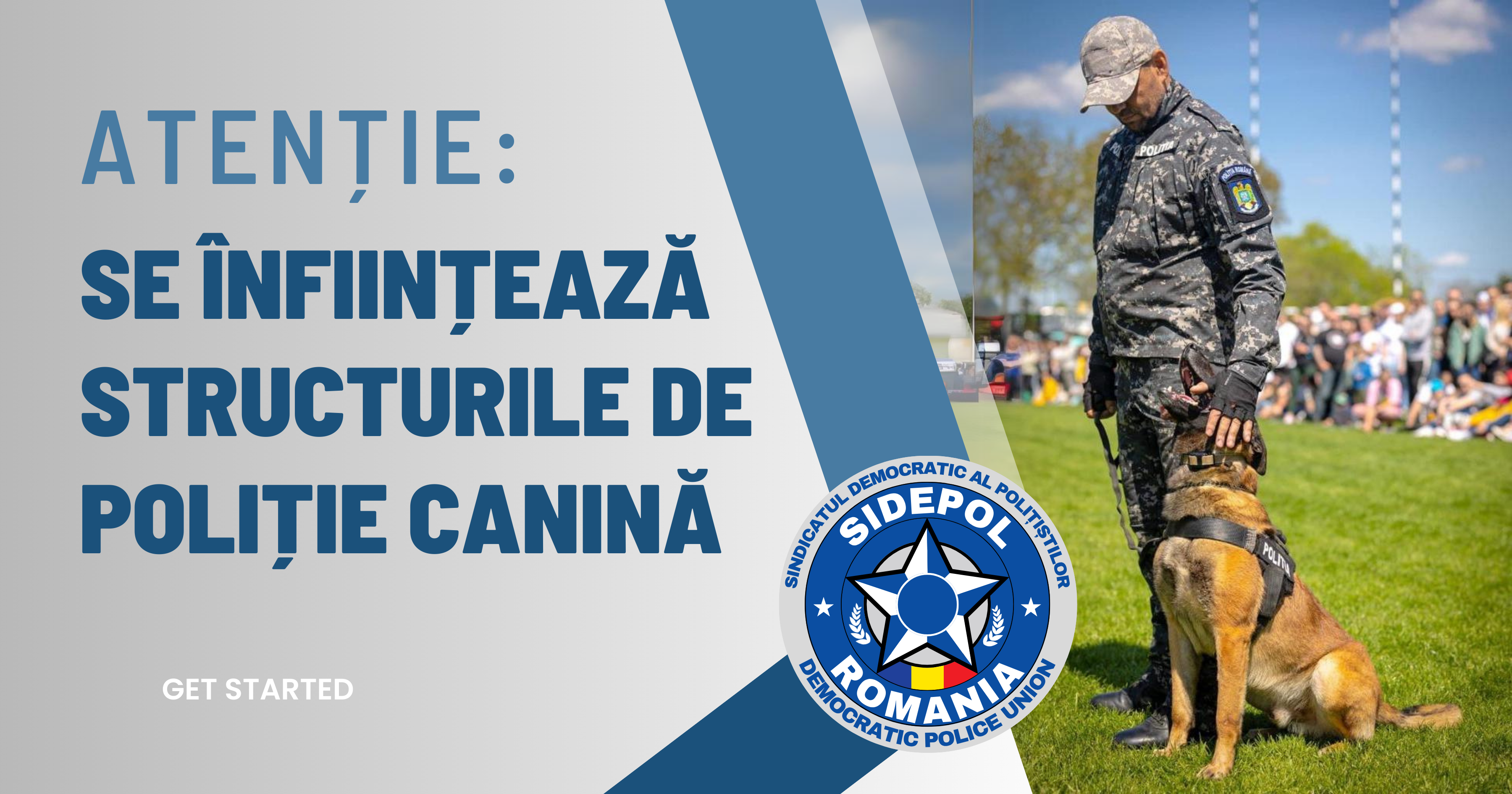 Atenție: Se înființează structurile de poliție canină!
