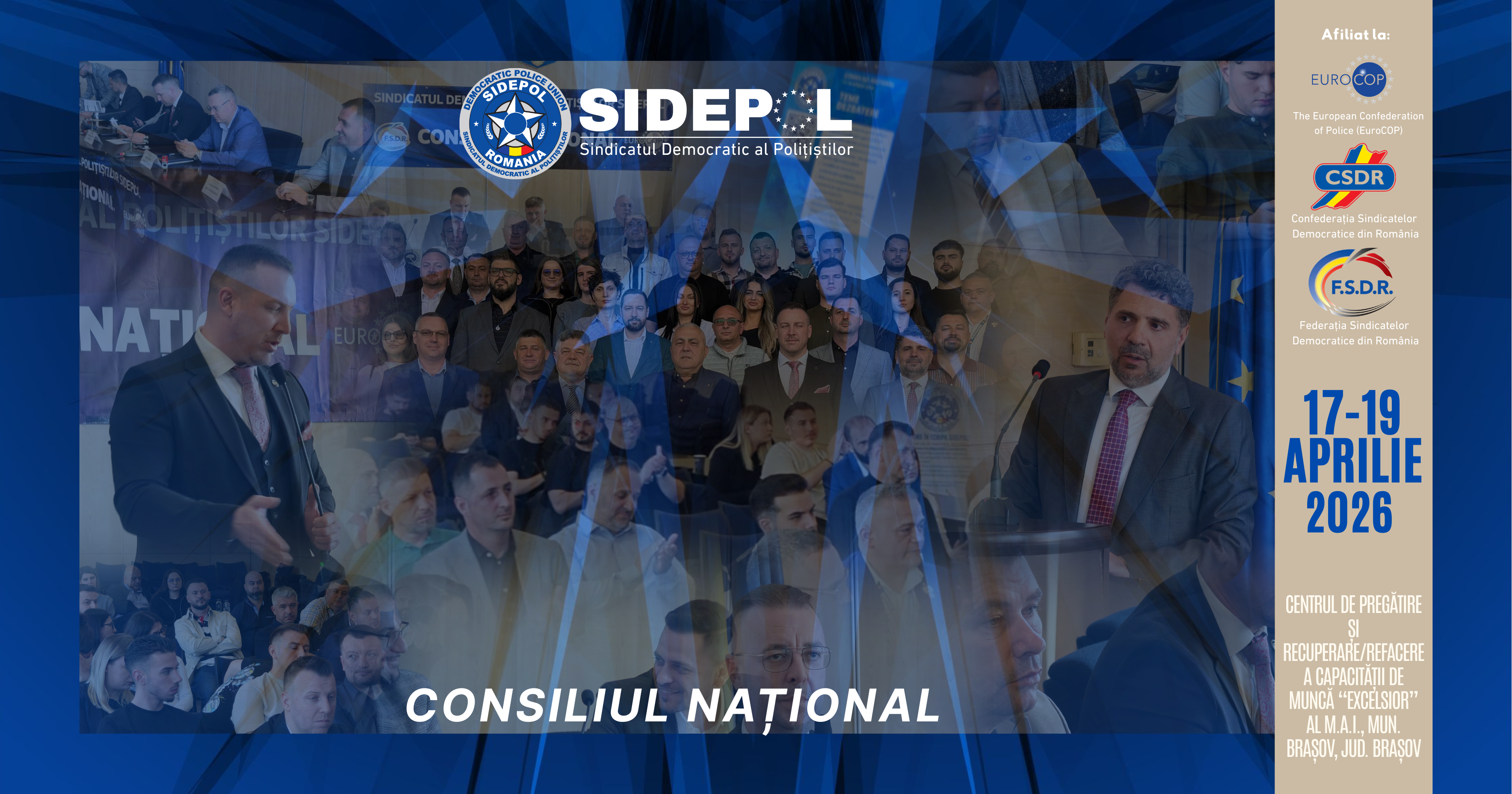 Consiliul Național al SIDEPOL – Aprilie 2026, Brașov
